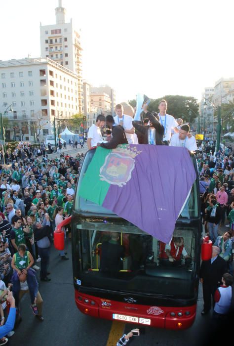 Málaga se lanza la calle para celebrar la EuroCup