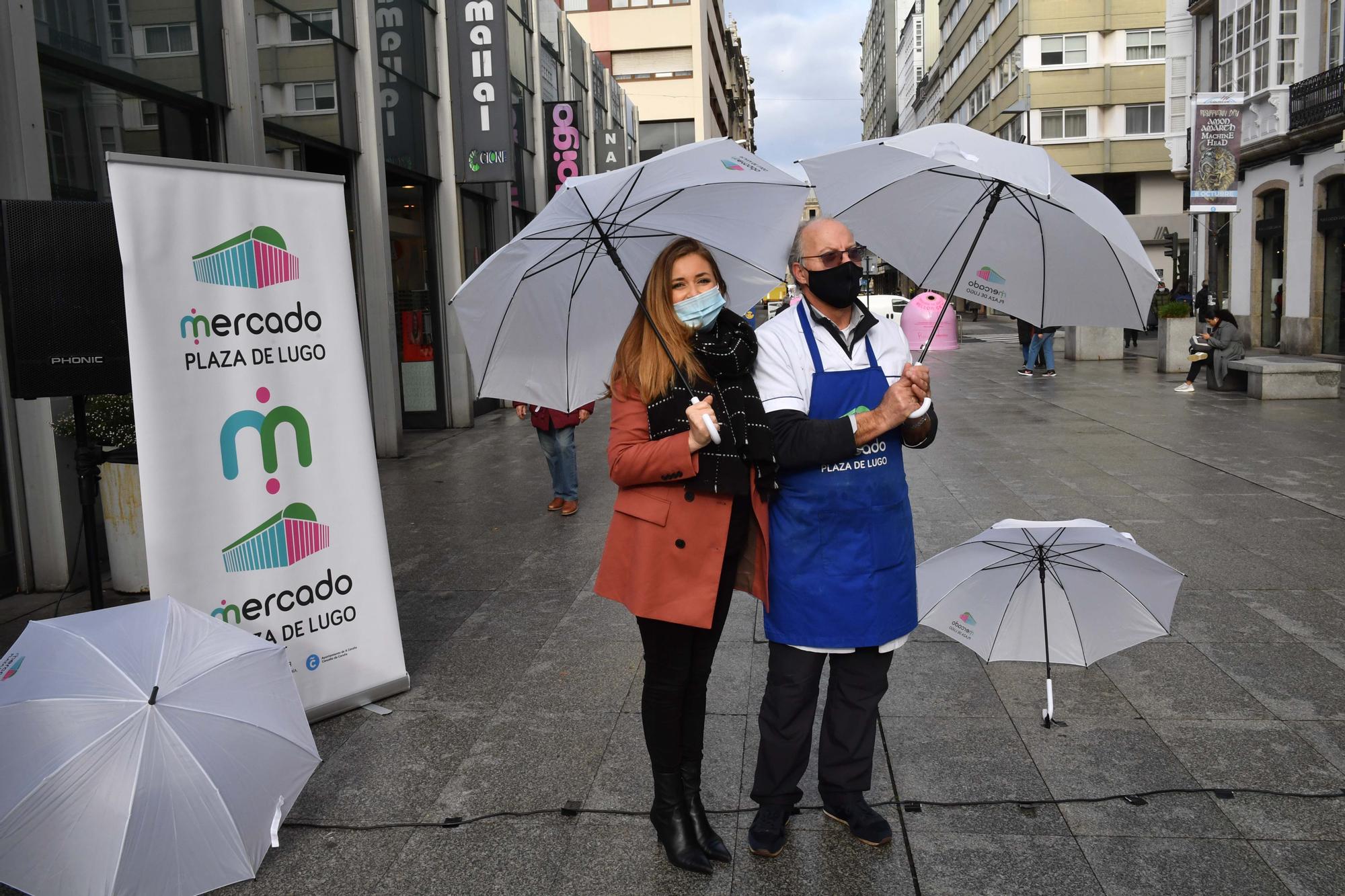 Los placeros de la plaza de Lugo fomentan el comercio de cercanía