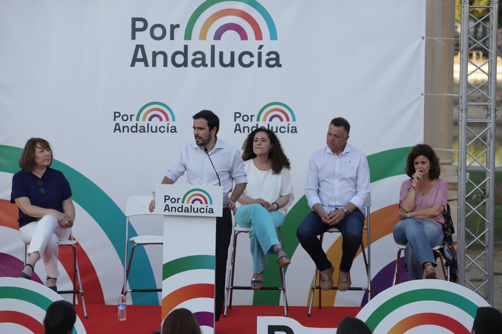 Las imágenes del mitin de precampaña de Alberto Garzón en Málaga