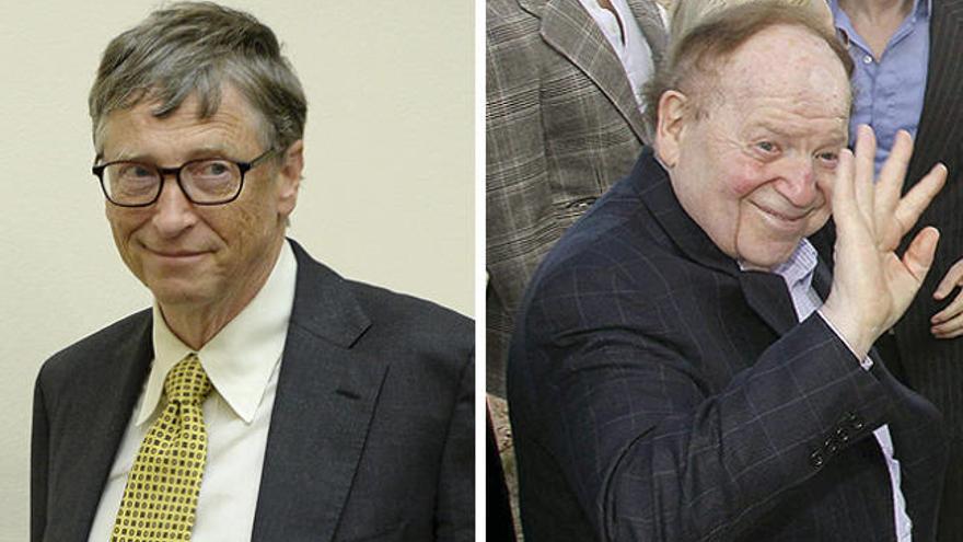 Bill Gates y Sheldon Adelson.