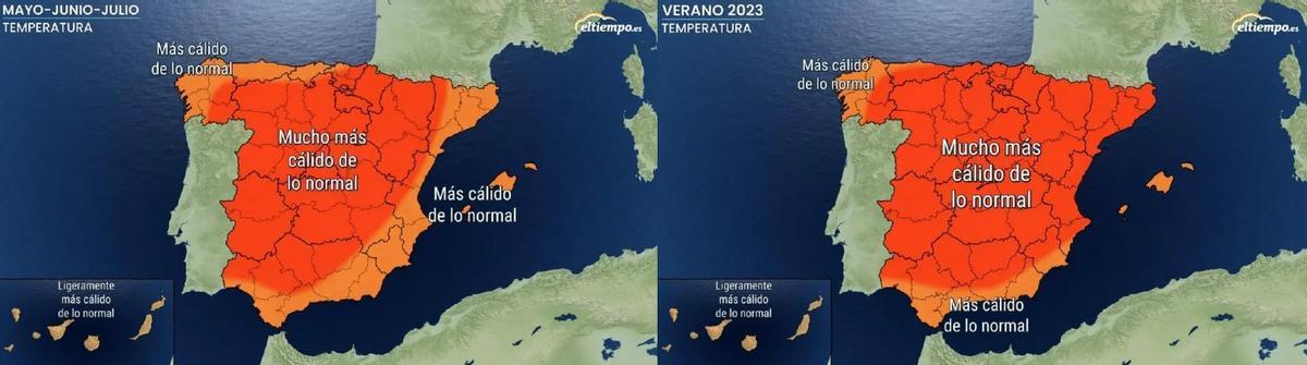 Las previsiones de eltiempo.es para estos meses