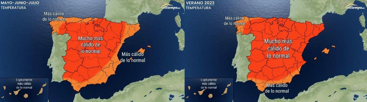 Las previsiones de eltiempo.es para estos meses ELTIEMPO.ES