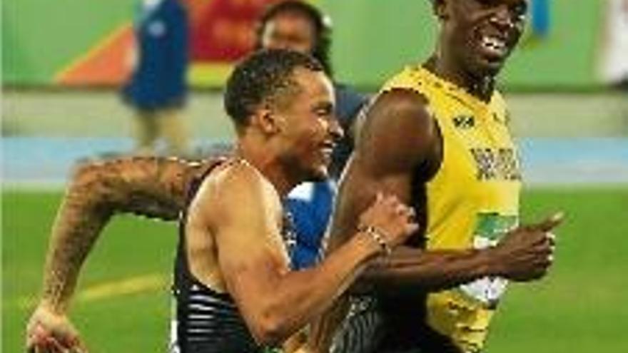 La semifinal  de Bolt: espera  el rival, riuen plegats i guanya