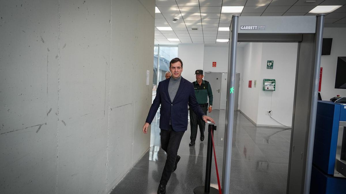 David Sánchez, el pasado 25 de abril, en los juzgados de Badajoz.
