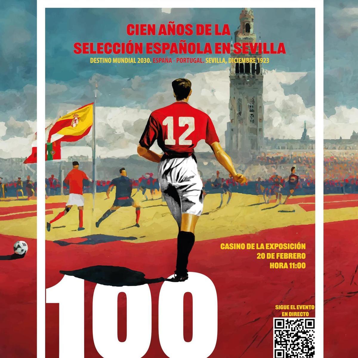 Centenario del partido de la Selección Española en Sevilla.