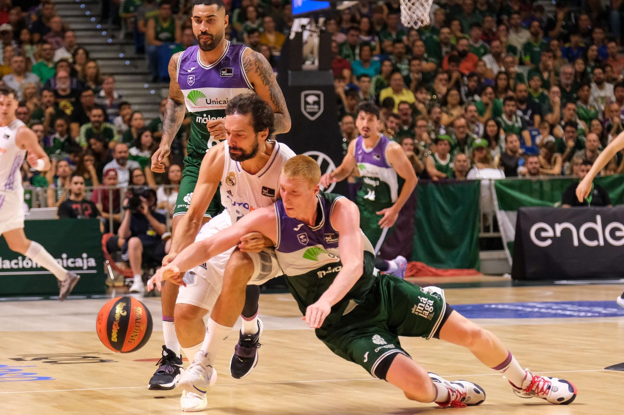 El Unicaja - Real Madrid de la Liga Endesa, en imágenes