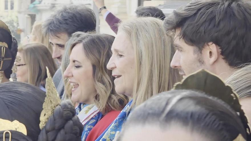La infanta Elena se atreve con el "València en Fallas"