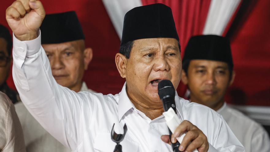 El controvertido exgeneral Prabowo, declarado ganador de las elecciones en Indonesia