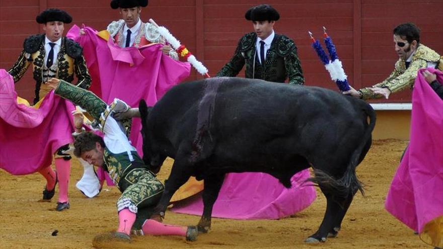 Escribano y el palco presidencial