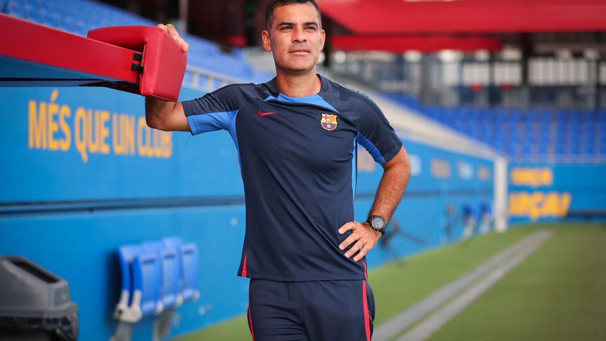Rafael Márquez, exjugador del FC Barcelona y actual entrenador del filial azulgrana.  | VÍCTOR SALGADO/SPORT