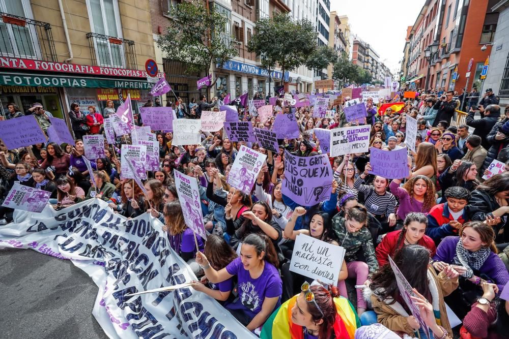 Concentración en la Plaza de Cibeles