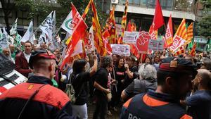 Protesta de los funcionarios.