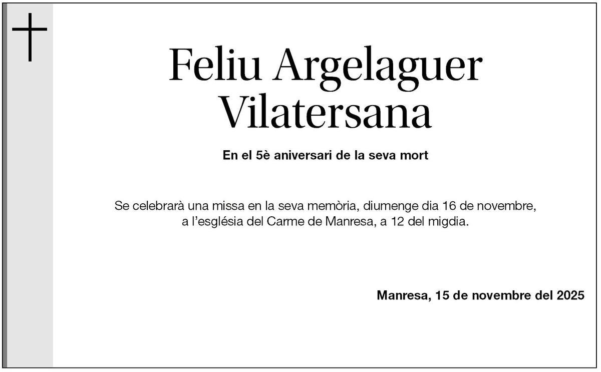 Feliu Argelaguer Vilatersana