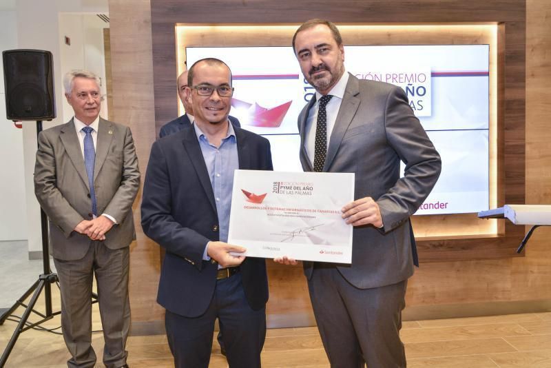 23/10/2018 LAS PALMAS DE GRAN CANARIA. Premio Pyme del año del banco Santander y La Provincia. FOTO: J. PÉREZ CURBELO  | 23/10/2018 | Fotógrafo: José Pérez Curbelo