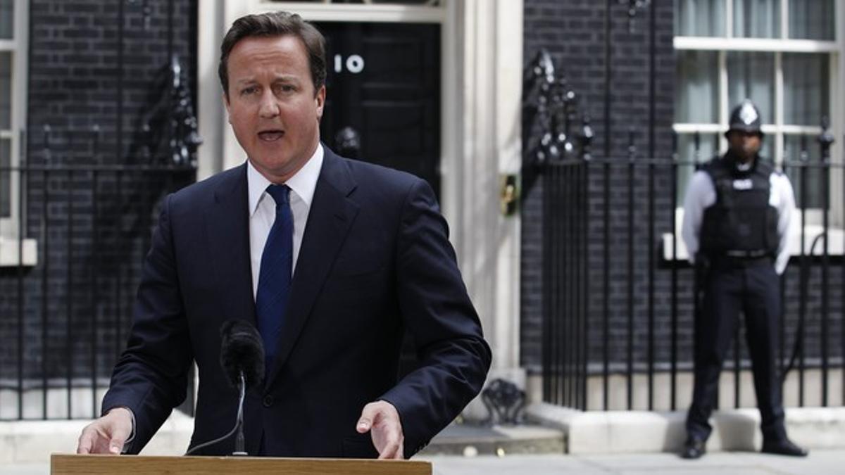 Comparecencia de David Cameron en Downing Street.