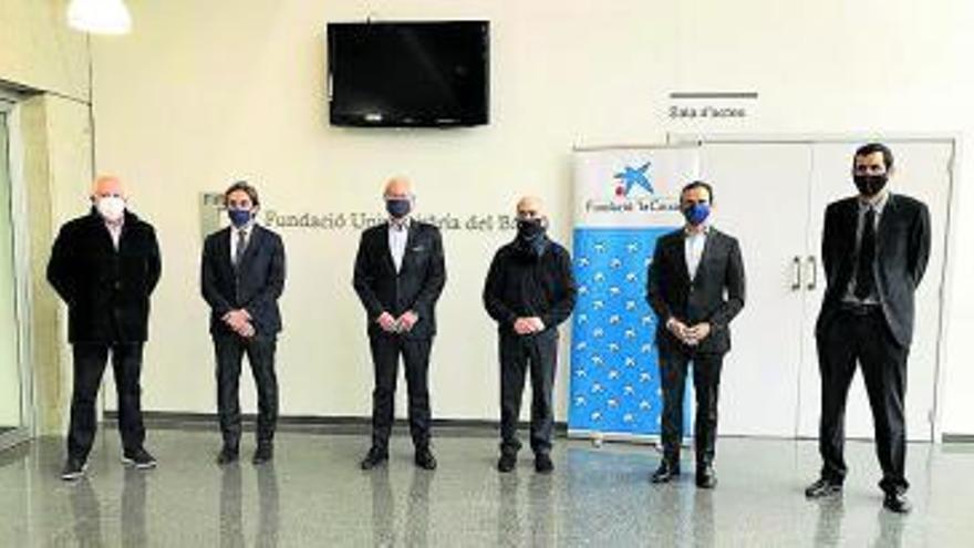 Representants de CaixaBank i la UManresa-FUB a la FUB