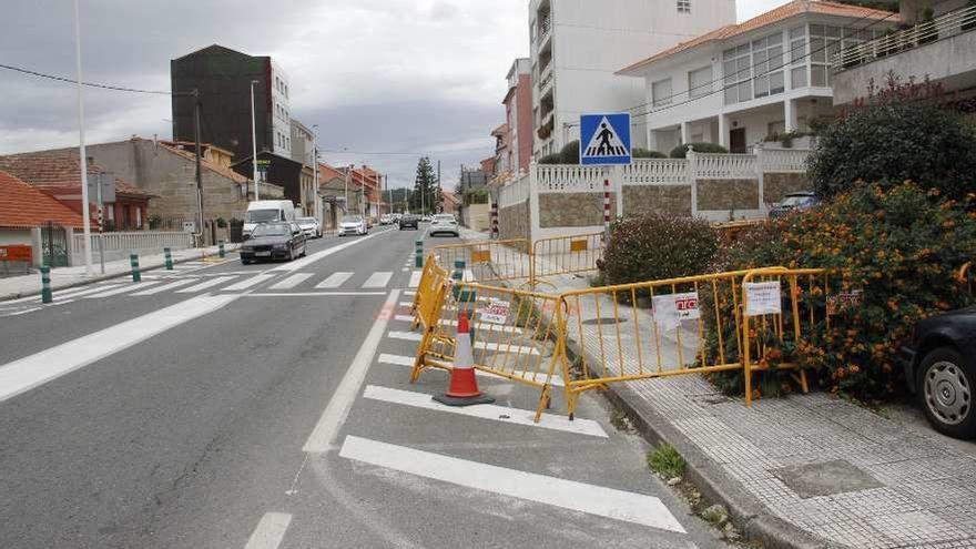 Imagen de la zona vallada en donde se acometerán las obras.  // Santos Álvarez