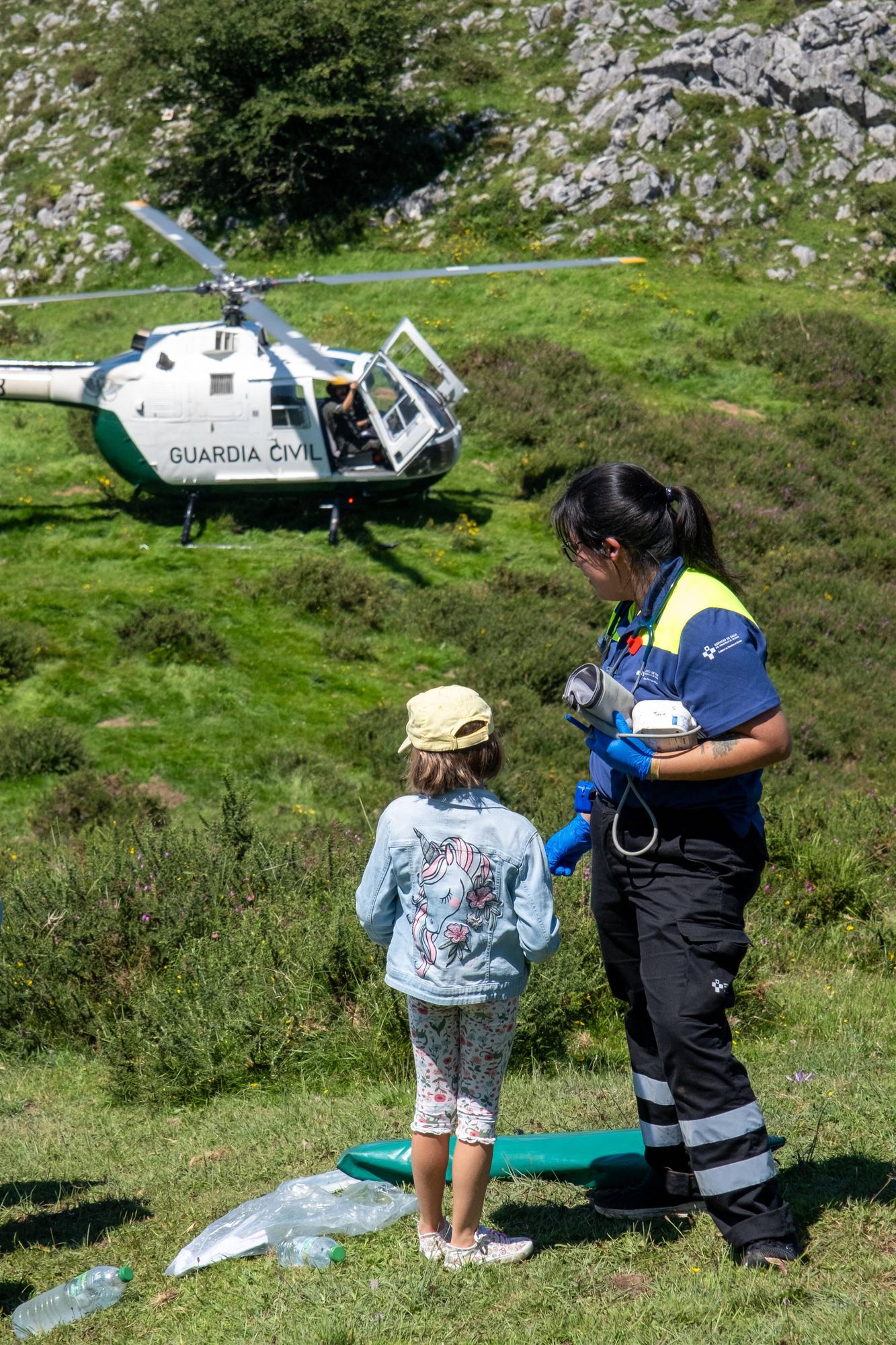 Grave accidente en Covadonga al despeñarse un autobús con niños que iba a los Lagos