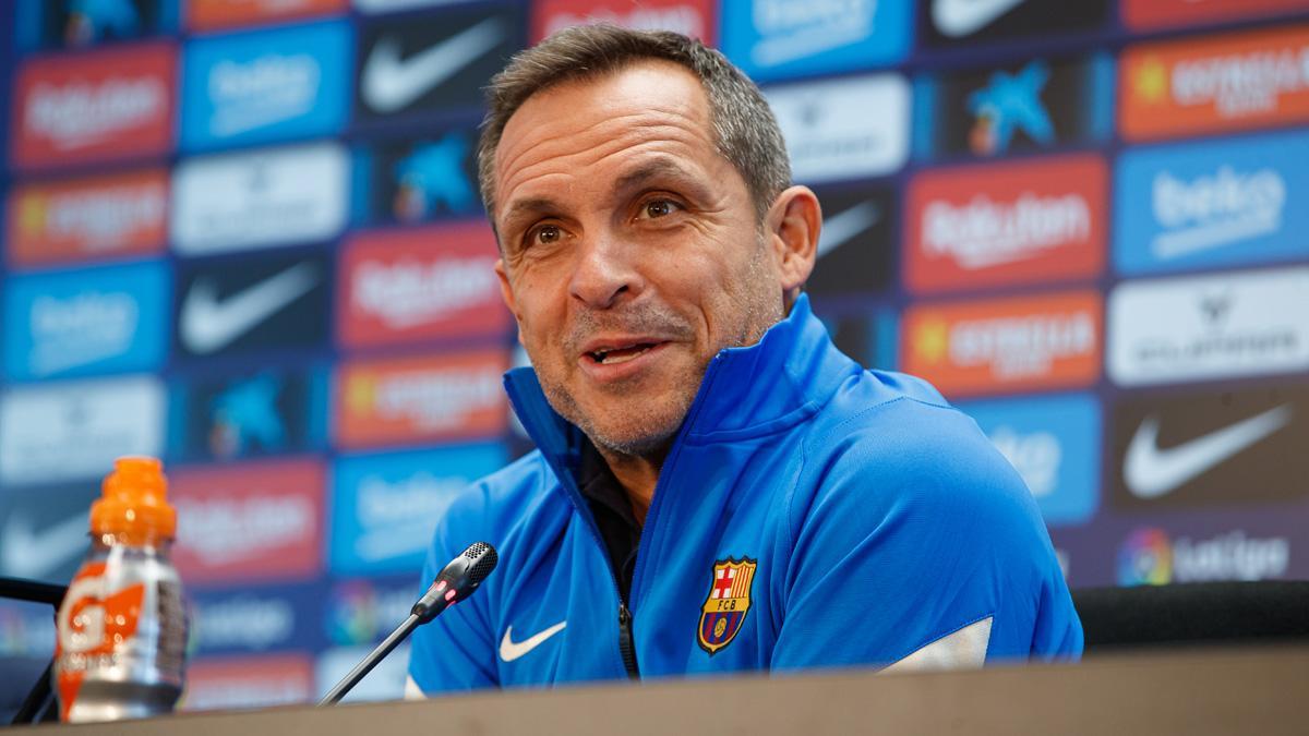 Sergi Barjuan, entrenador del Barça B
