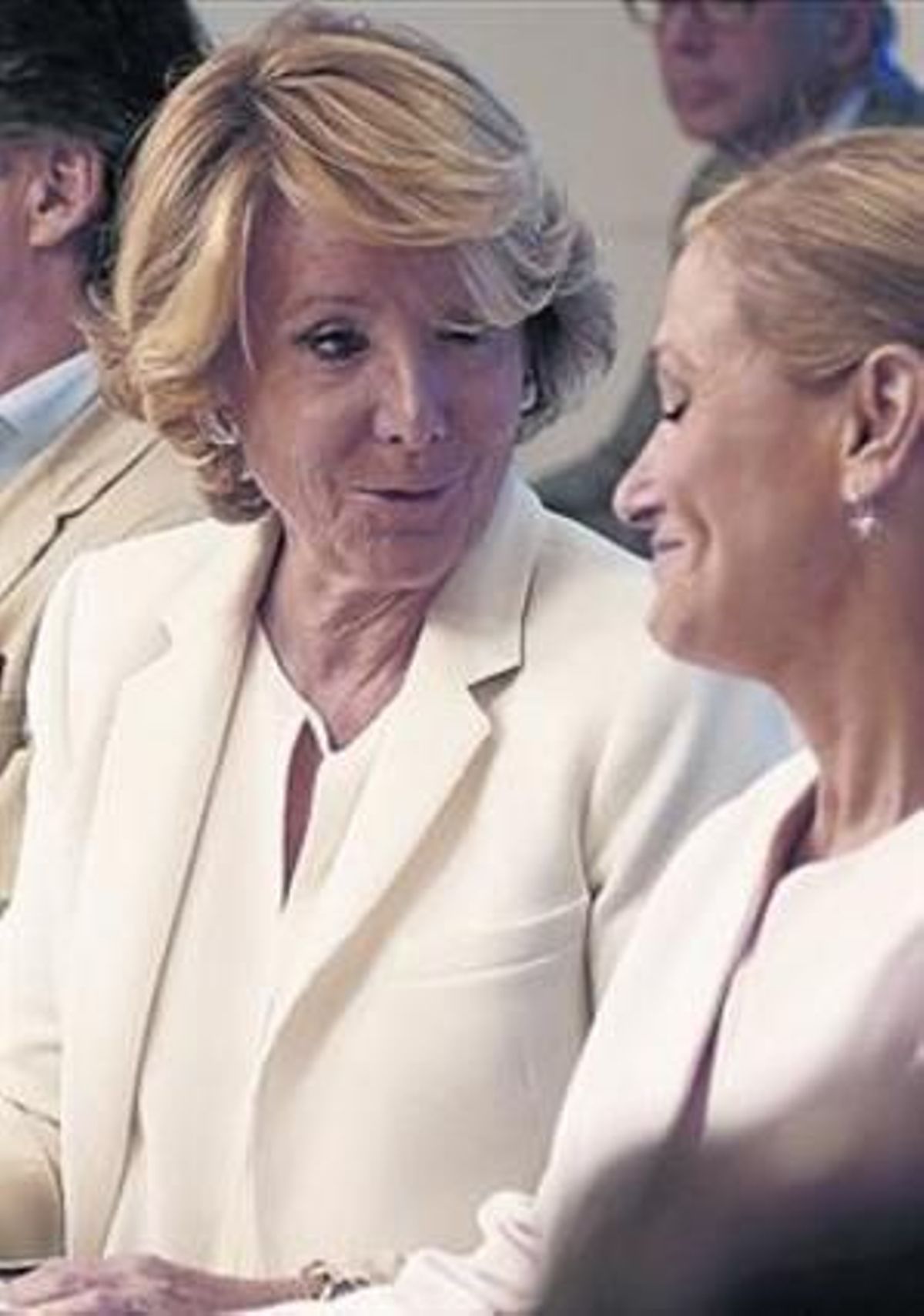 Aguirre, ahir, al comitè regional del PP. Aguirre, ahir, al comitè regional del PP.