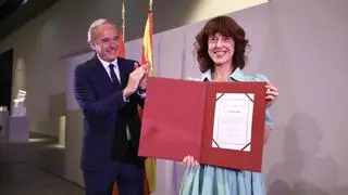 Irene Vallejo recibe el Premio de las Letras Aragonesas: "La imaginación es el primer lugar donde construimos el porvenir"