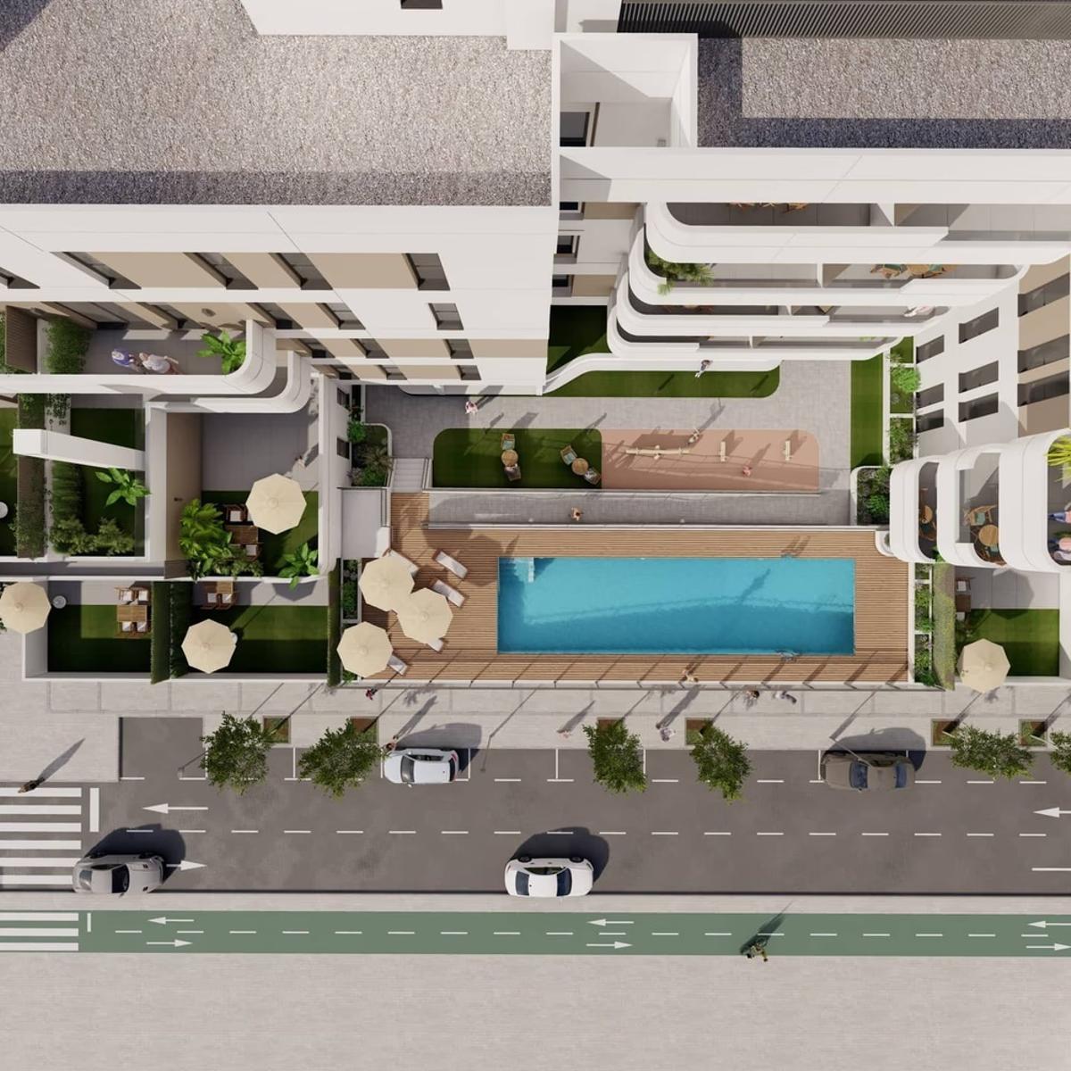 El Residencial Moncayo, una nueva promoción de viviendas de Palmas Altas, en imágenes