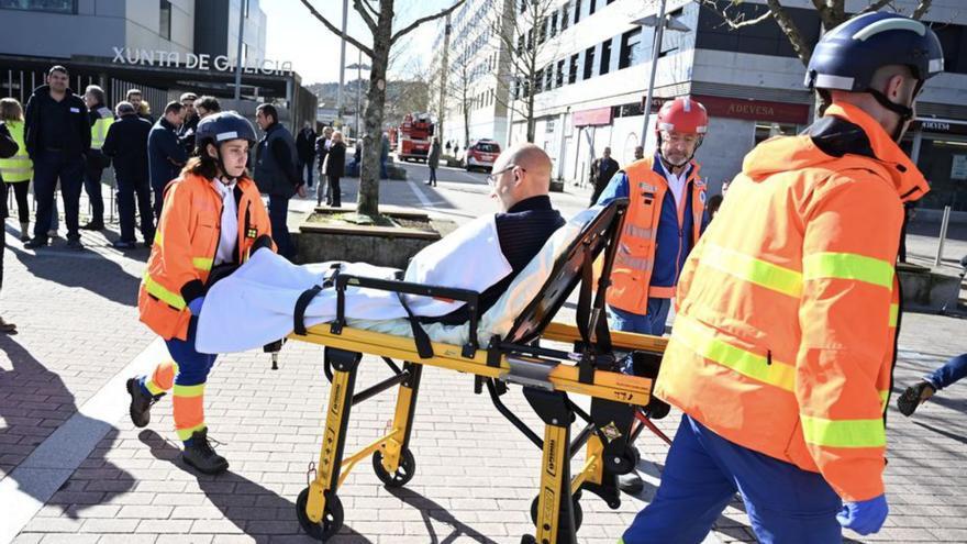 Un gran simulacro moviliza a 500 personas en Campolongo