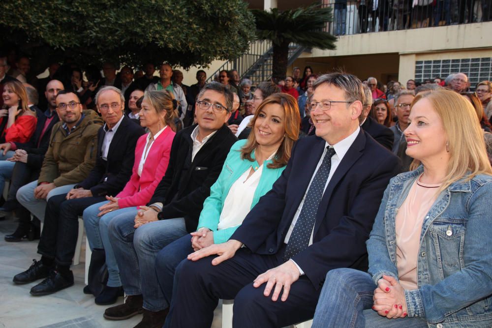 Mitin de Susana Díaz en la Casa de la Cultura de Xàtiva