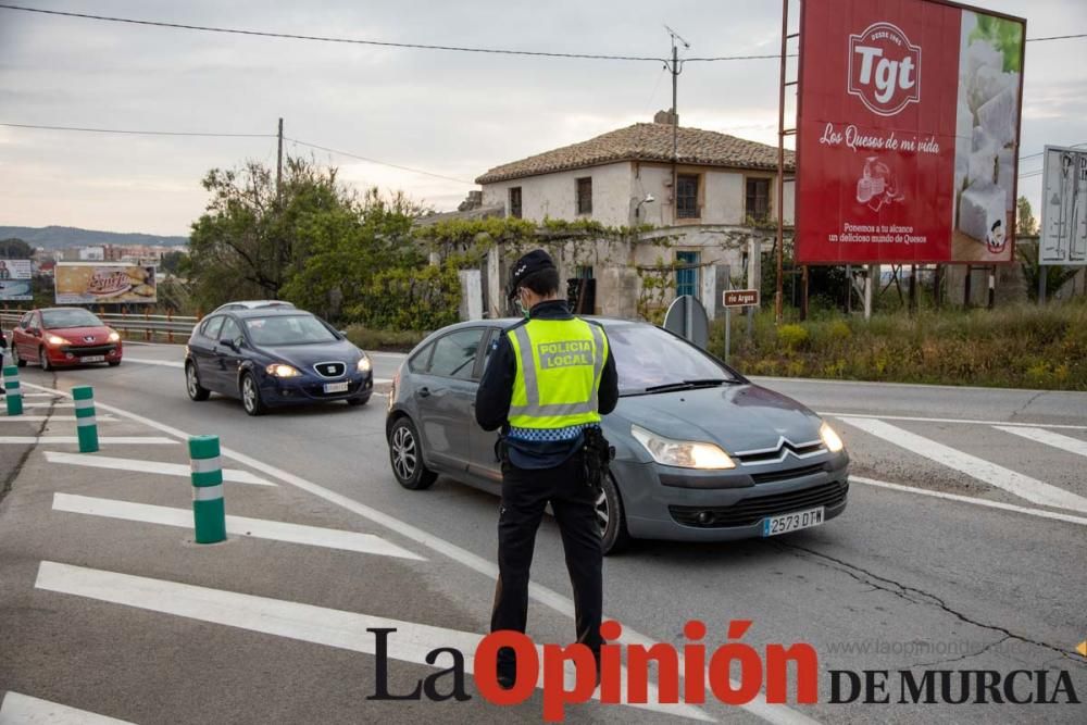 Reparto de mascarillas en Caravaca