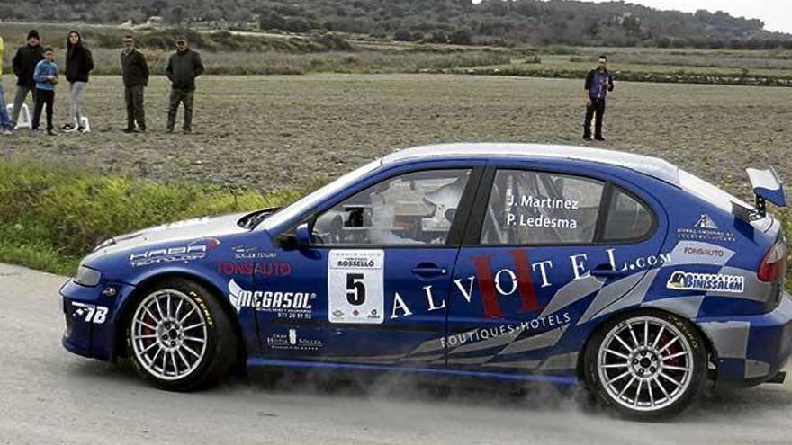 José Martínez durante un Rally TR Conservas Rosselló en el que ha conseguido su primera victoria.