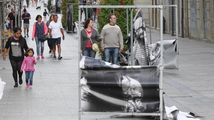 Daños causados en la exposición el pasado mes de agosto. // J. Lores