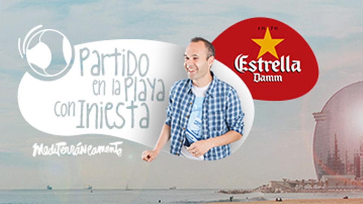 Iniesta jugará en la playa con aficionados