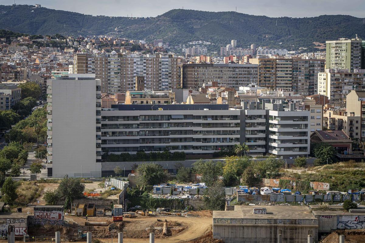 Así están las obras de la futura estación de la Sagrera