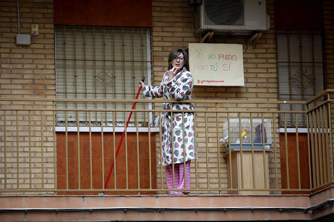 Un paseo por el barrio del Naranjo en la crisis del coronavirus