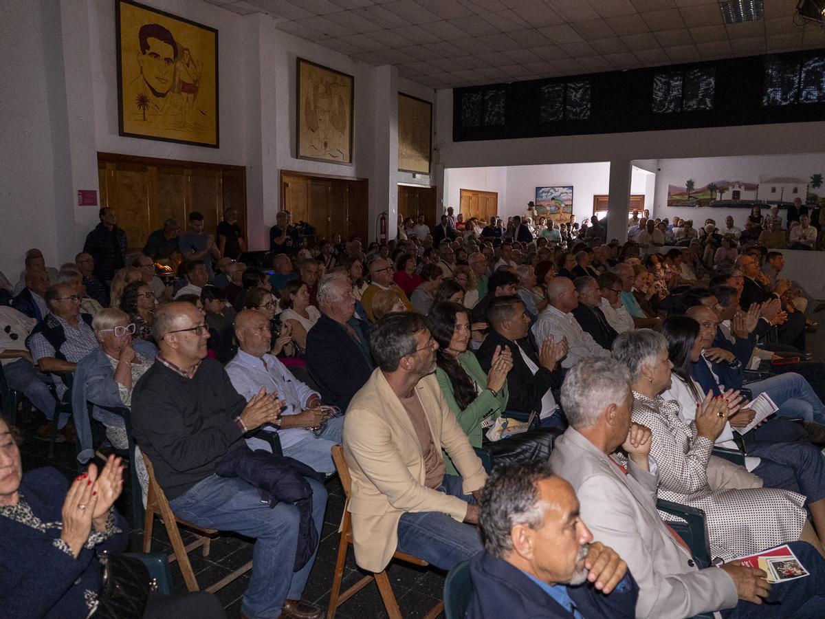 Homenaje póstumo a Juan Santana de León en Máguez, en el norte de Lanzarote
