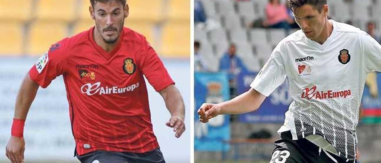 Joan Oriol (izquierda), durante un partido de este curso; y Héctor Yuste, durante el encuentro en Oviedo.