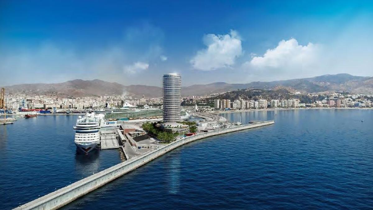 Imagen del proyecto de la torre del Puerto