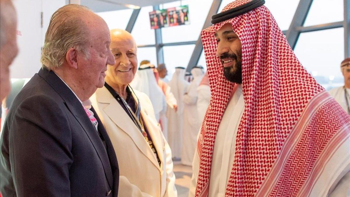 Juan Carlos I y Mohammed bin Salman