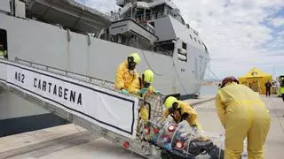 Simulacro para saber qué se debe hacer ante la llegada a Palma de un barco infectado por un virus