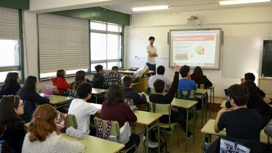 Alumnos de ESO durante una de sus clases.