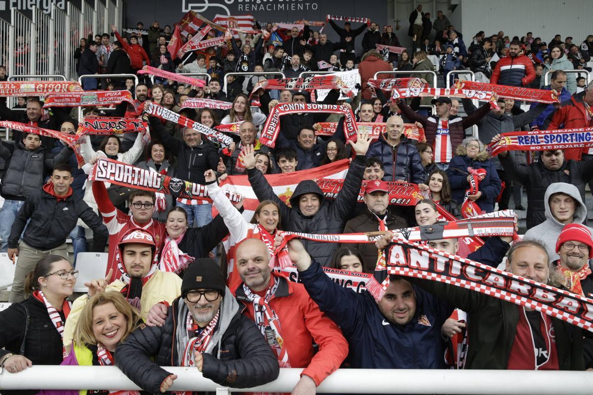 EN IMÁGENES: El Sporting se enfrenta al Burgos en El Plantío