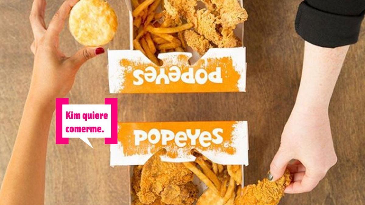 Popeyes aterriza en España para que puedas comer pollo frito como una Kardashian