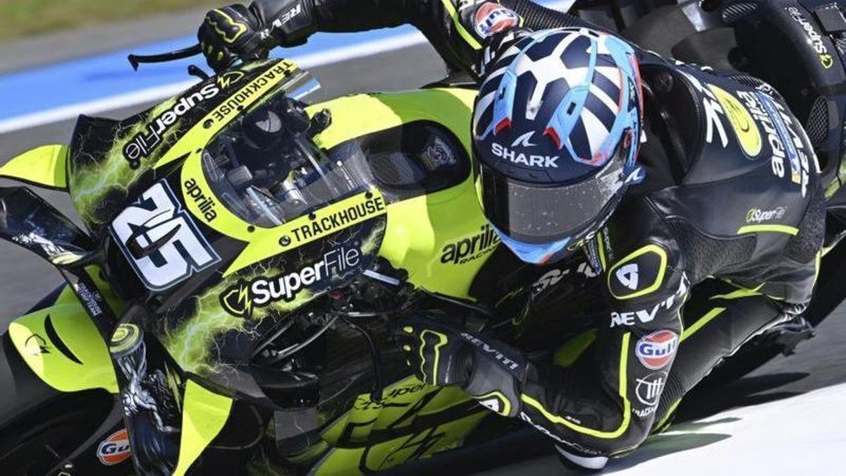 Raúl Fernández, a Assen, ahir. | AFP