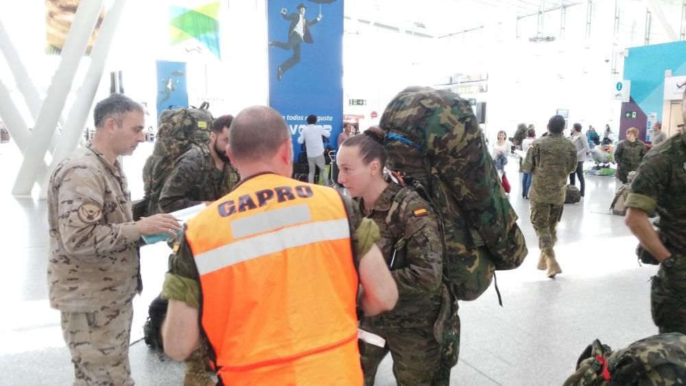 Salida de militares hacia Polonia desde Galicia