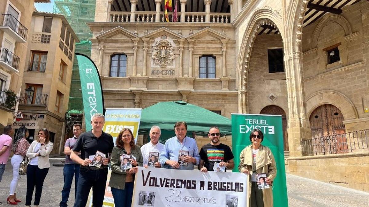 Acto de campaña electoral en Alcañiz.