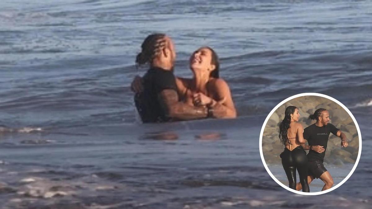 Pillados en Malibú: así fue la escapada secreta de Kim Kardashian y Lewis Hamilton