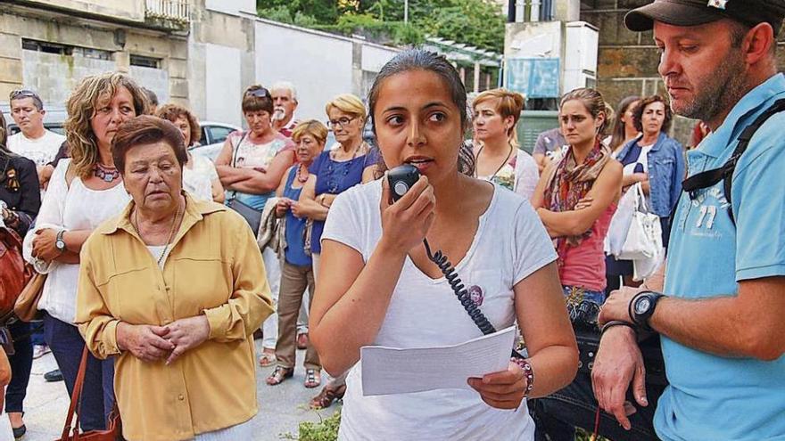 Acto contra la violencia machista en la plaza del 8 de marzo. // Santos Álvarez