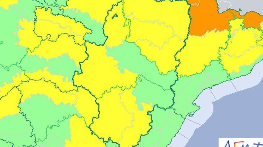 Mañana alerta amarilla por temperaturas mínimas y nieve en Aragón