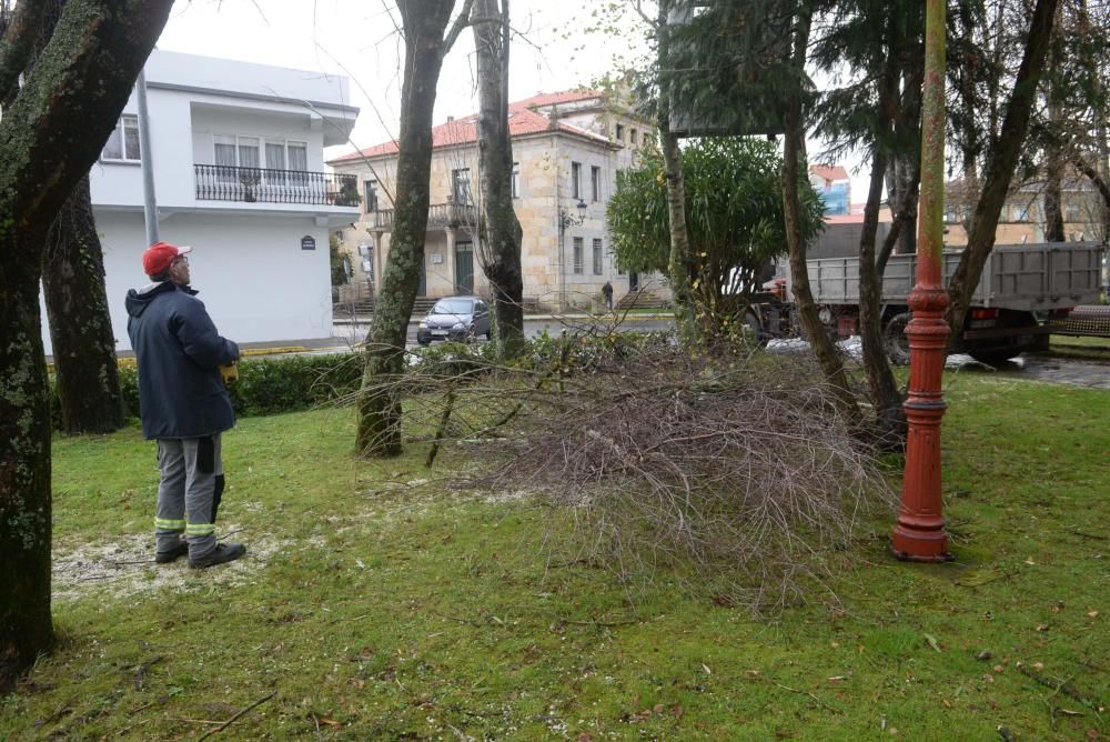 Temporal en Arousa