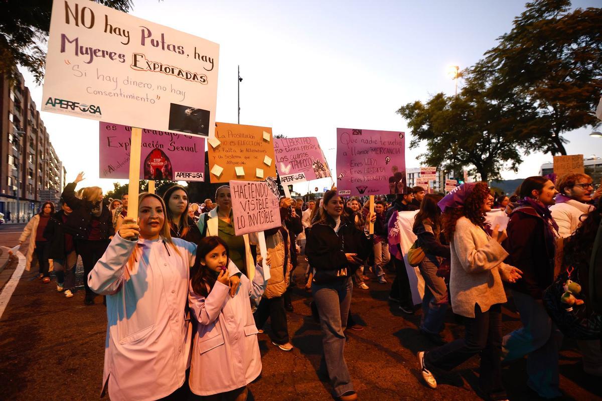 Pancartas contra el machismo en Córdoba.
